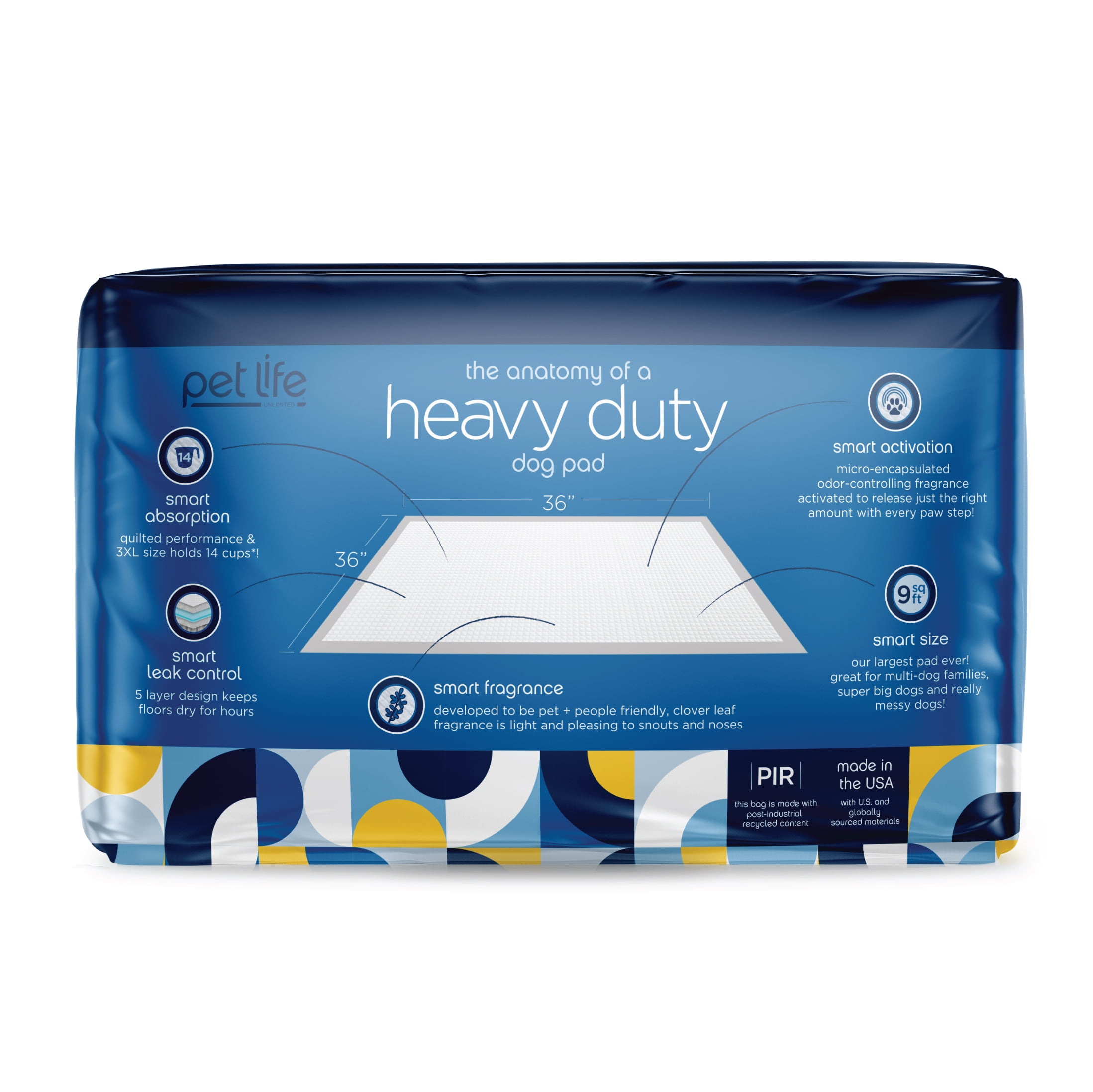Pet Life Unlimited Dog Pads, Heavy Duty, 3XL, 25ct - Image 6