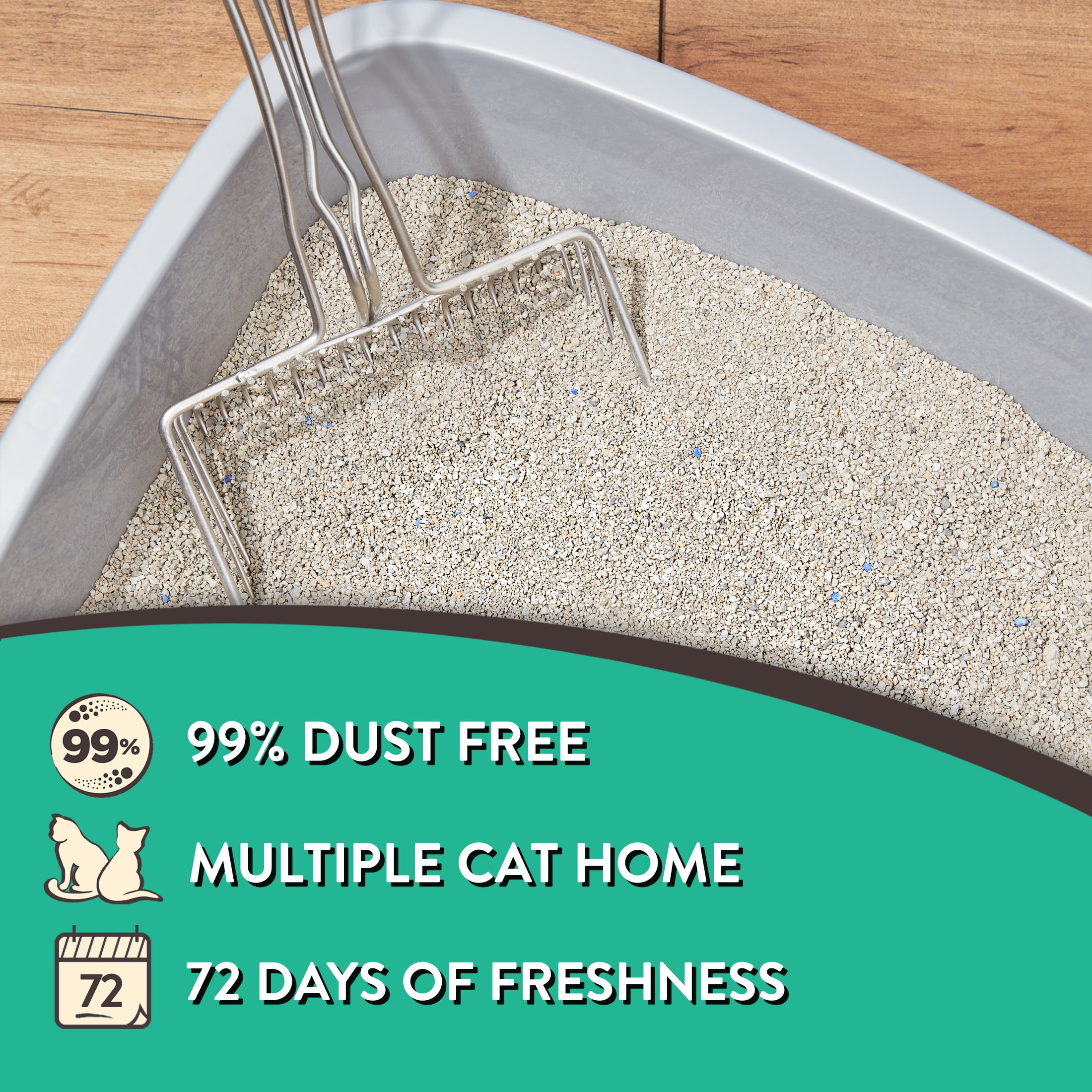 (6 pack) Special Kitty Scoopable Tight Clumping Cat Litter, Fresh Scent, 40 lb - Image 5