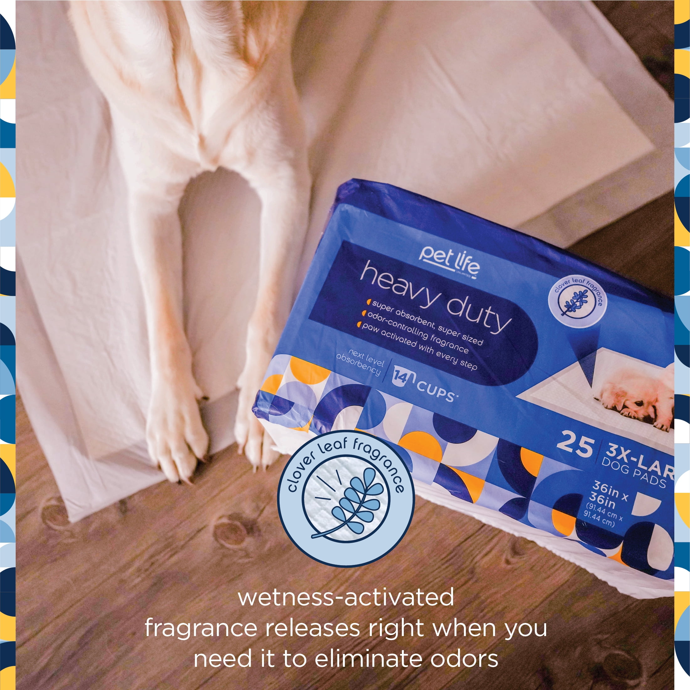 Pet Life Unlimited Dog Pads, Heavy Duty, 3XL, 25ct - Image 3