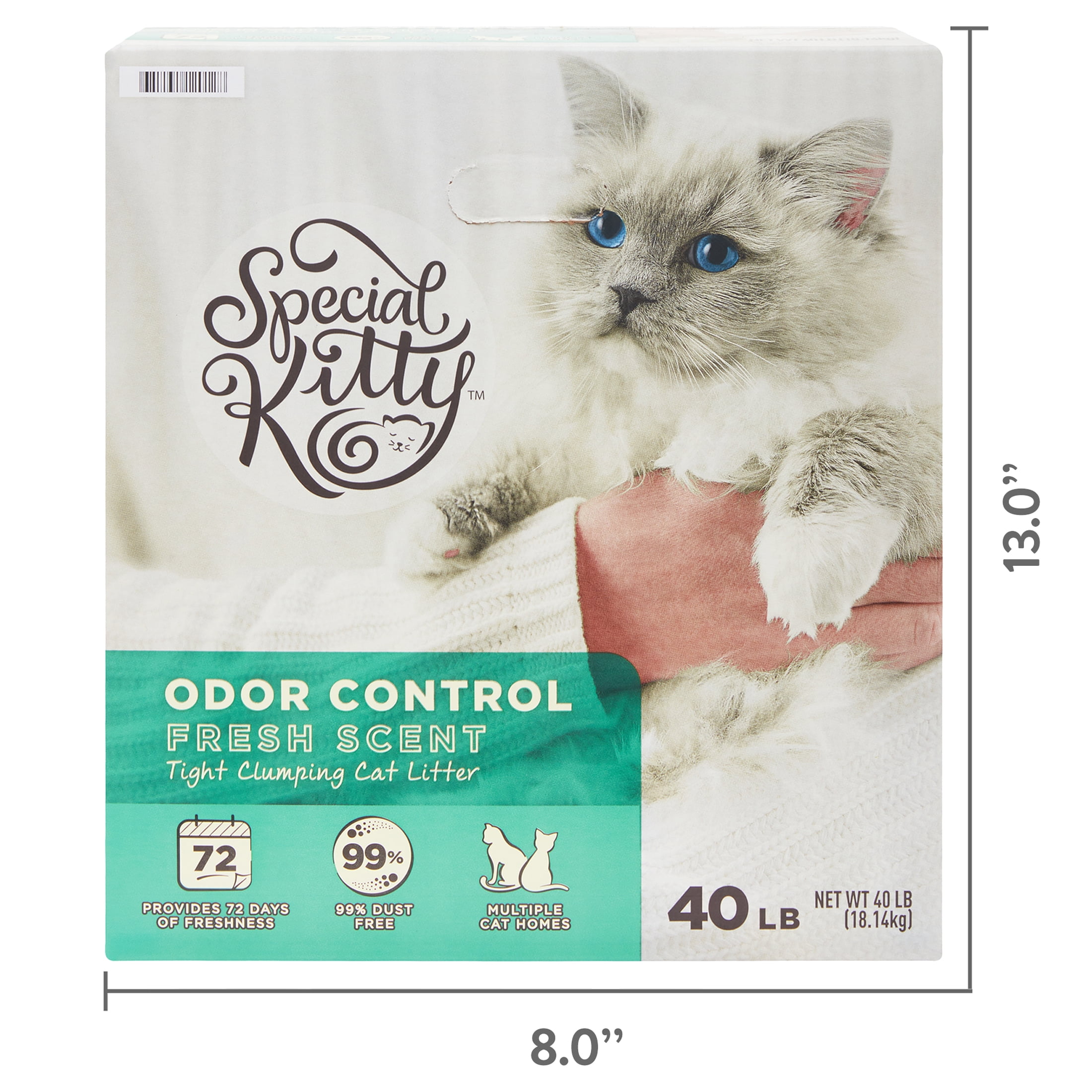 (6 pack) Special Kitty Scoopable Tight Clumping Cat Litter, Fresh Scent, 40 lb - Image 7