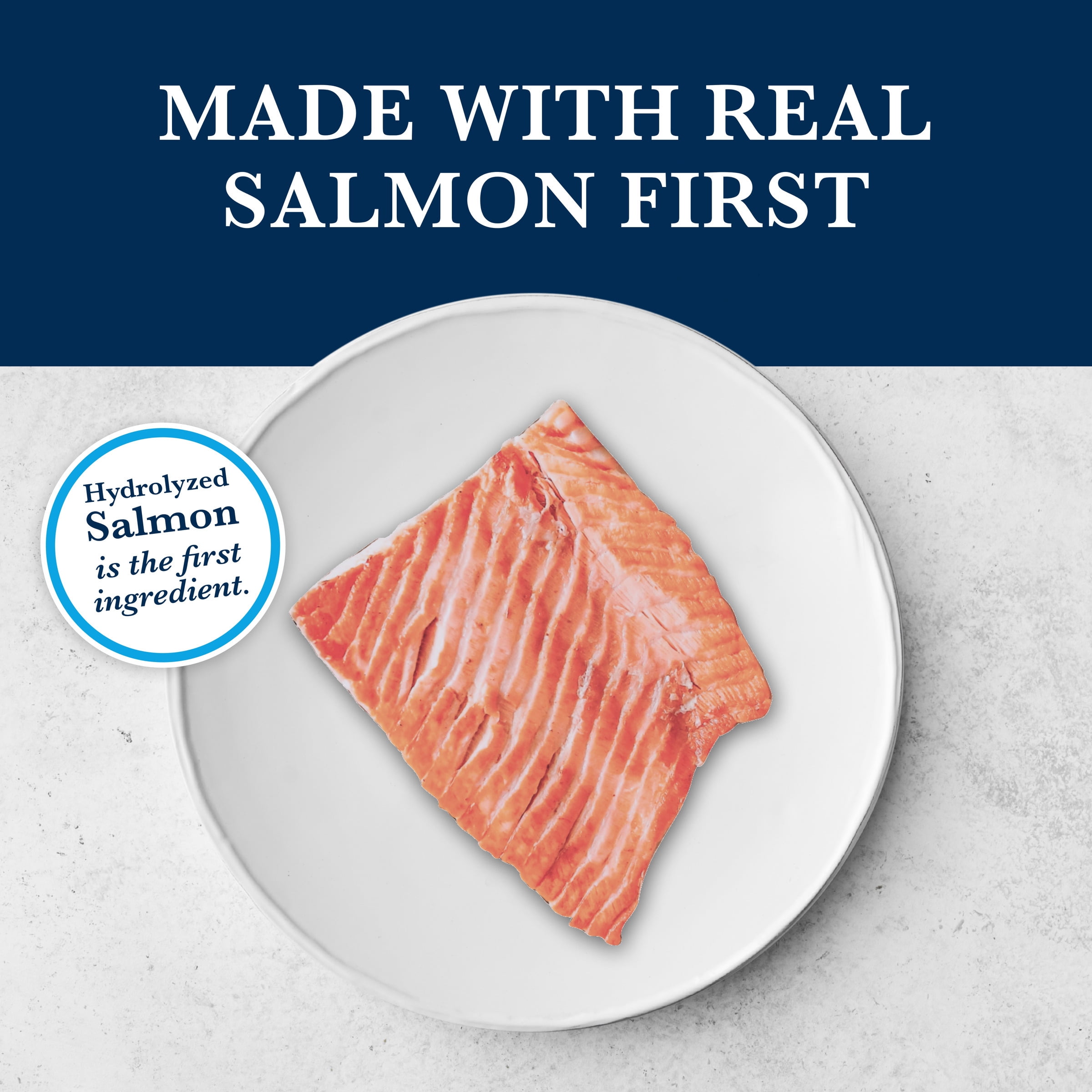 Blue Buffalo Natural Veterinary Diet HF Hydrolyzed Food Intolerance Dry Cat Food, Salmon, 7lb Bag - Image 4