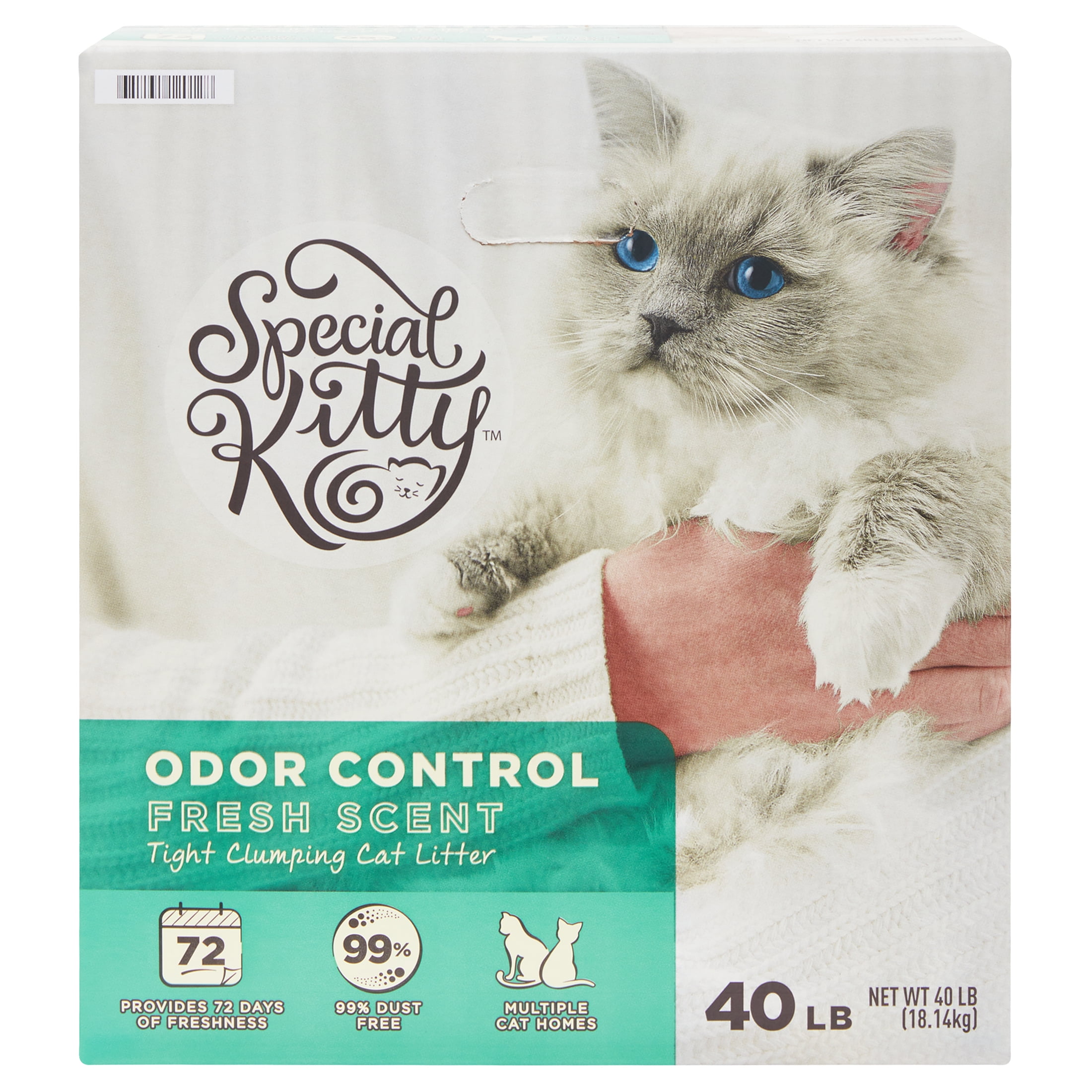 (6 pack) Special Kitty Scoopable Tight Clumping Cat Litter, Fresh Scent, 40 lb - Image 2