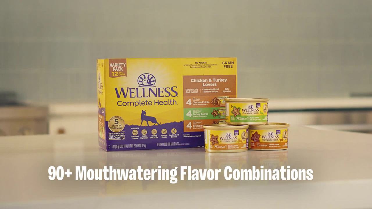 Wellness Complete Health Natural Grain Free Wet Canned Cat Food, Minced Chicken Entree, 5.5 Ounce Can (Pack of 24) - Image 2