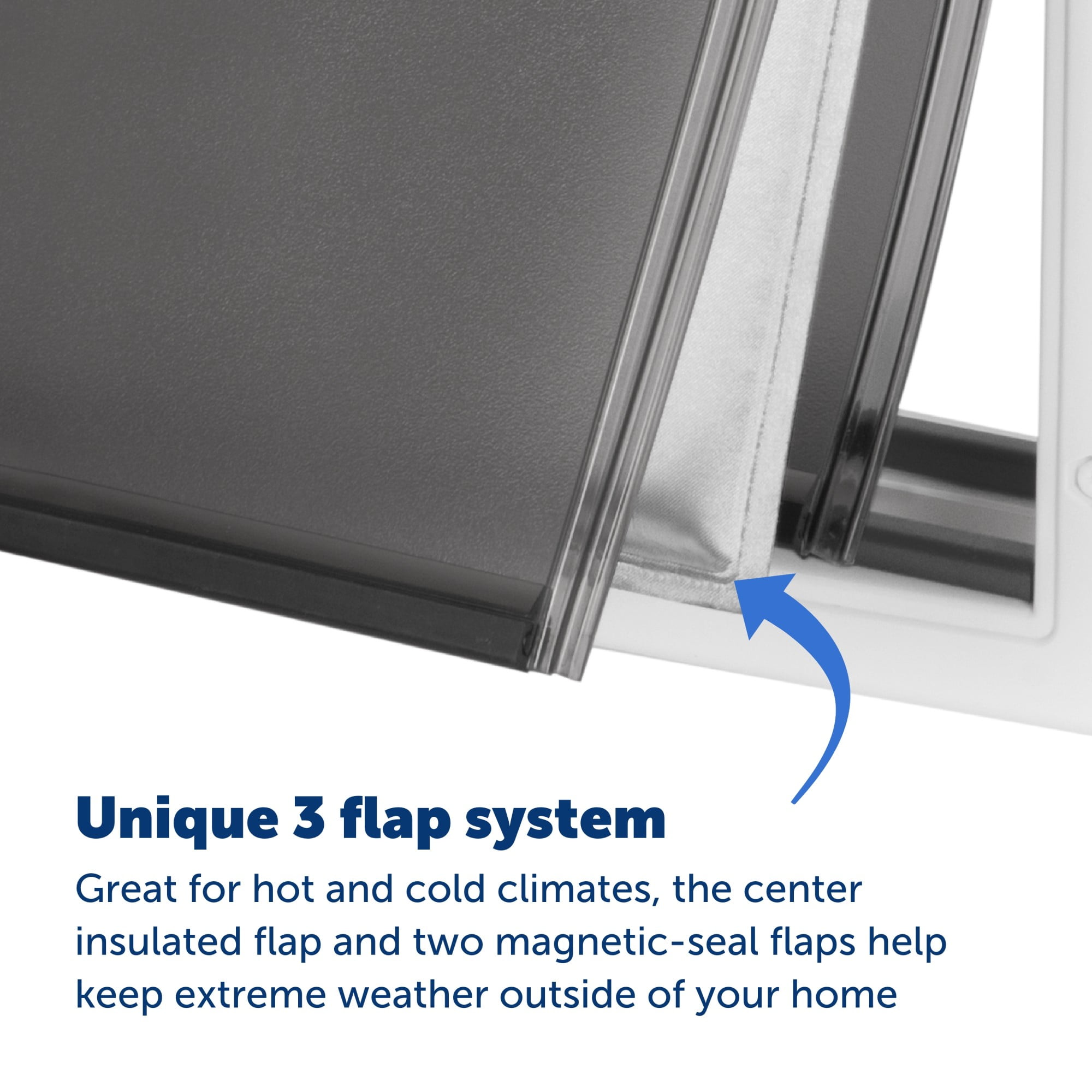 PetSafe Extreme Weather Dog Door for Exterior Doors, Energy Efficient, Insulated, Large - Image 3