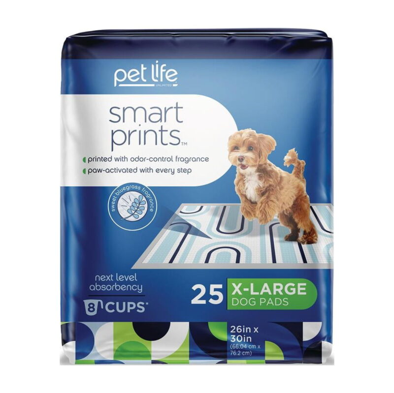 Pet Life Unlimited Dog Pads, Smart Prints, XL, Lava Lamp Print, 25ct